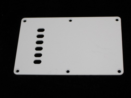 (B-71)  White Guitar Back Plate 1 Ply  